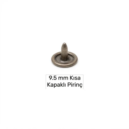 9.5 Mm Pirinç Çivi Kapaklı Kısa - Kalay Oksit