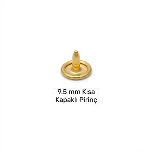 9.5 Mm Pirinç Çivi Kapaklı Kısa - Sıcak Sarı Free Nikel