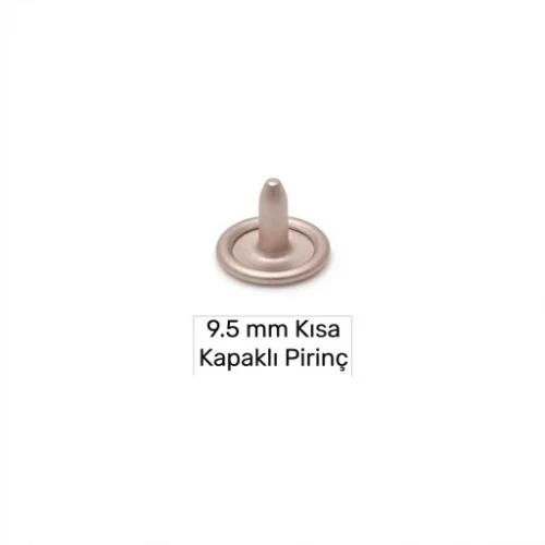 9.5 Mm Pirinç Çivi Kapaklı Kısa - Bakırlı Kalay