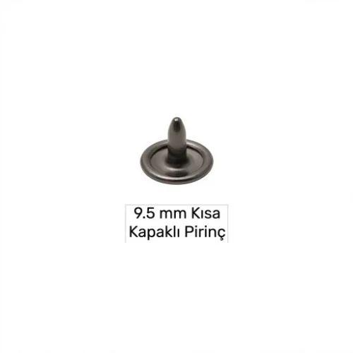 9.5 Mm Brass Short Naıl Wıth Capped - Siyah Nikel*