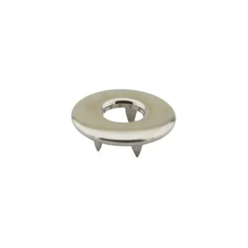 11 Mm Paslanmaz Prong Snap Button Hollow Cap Part - Free Nikel