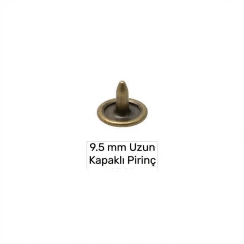9.5 Mm Pirinç Çivi Kapaklı Uzun - Antik Sarı