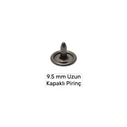 9.5 Mm Brass Short Naıl Wıth Capped - Siyah Nikel*