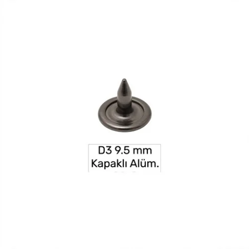 9.5 Mm Kapaklı Alüminyum Çivi D-3 - Siyah Free Nikel