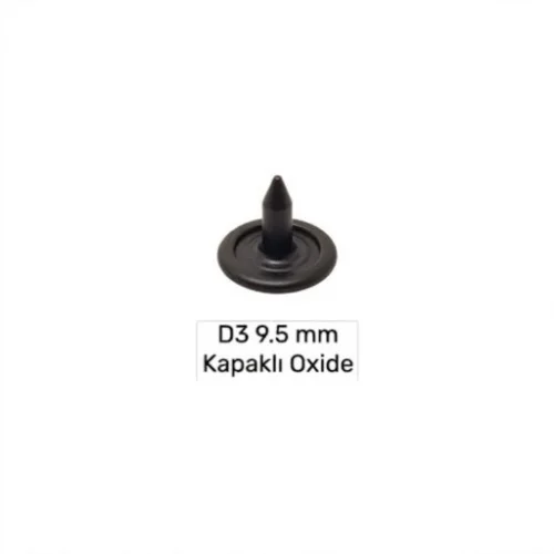 9.5 Mm Kapaklı Alüminyum Çivi D-3 - Avrupa Siyah Oksit