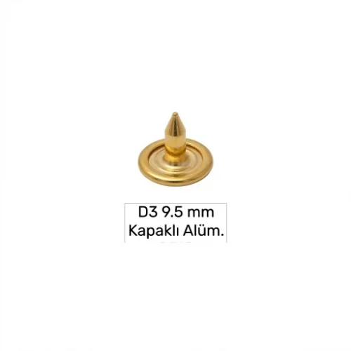 9.5 Mm Alımınıum Long Naıl Wıth Capped D-3 - Sıcak Sarı Free Nikel