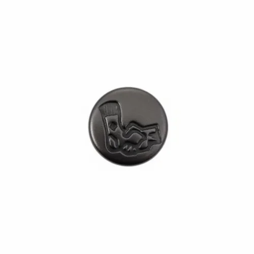 9.5 Mm Çorap Model Kapaklı Dişi Logolu - Siyah Free Nikel