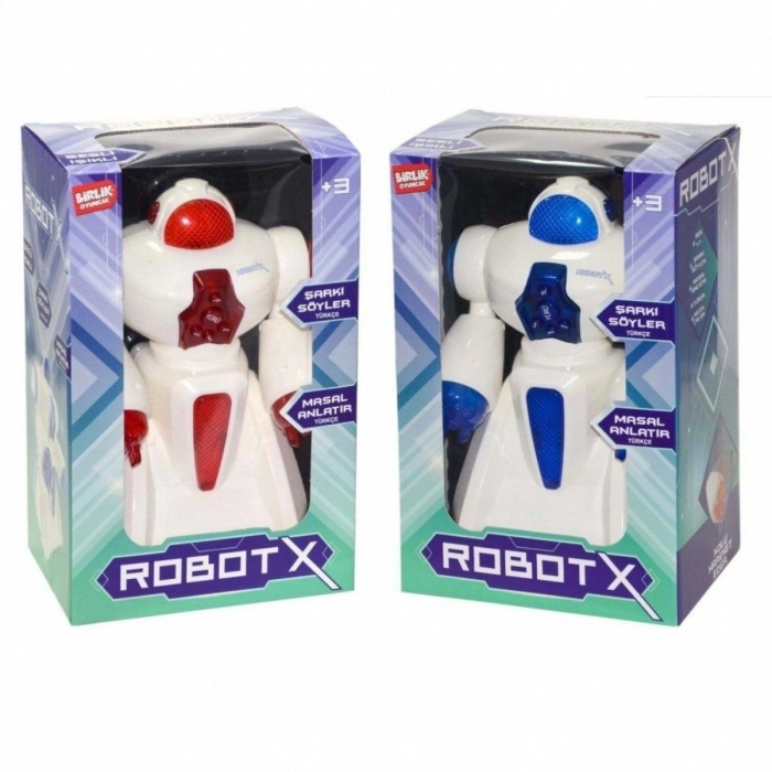 BİRLİK URT010-002 TÜRKÇE SESLİ KUTULU PİLLİ ROBOT X