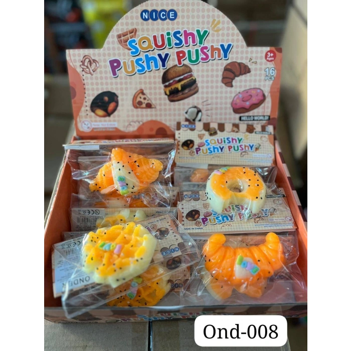 CAN OND-008 SQUİSHY PLASTİK OYUNCAK 16LI