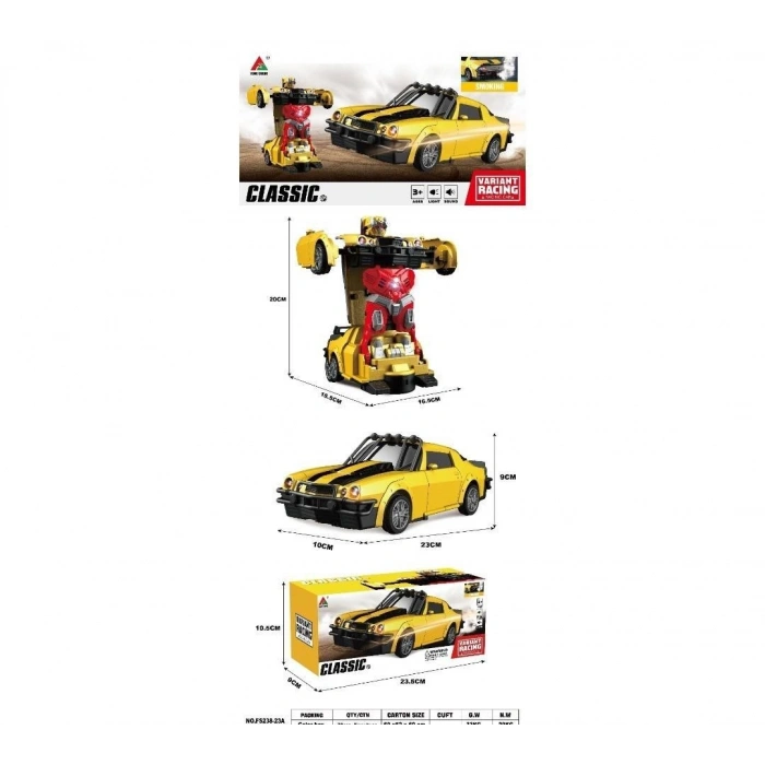 CANALİ İ-FS238-23 PİLLİ ROBOTA DÖNÜŞEN ARABA