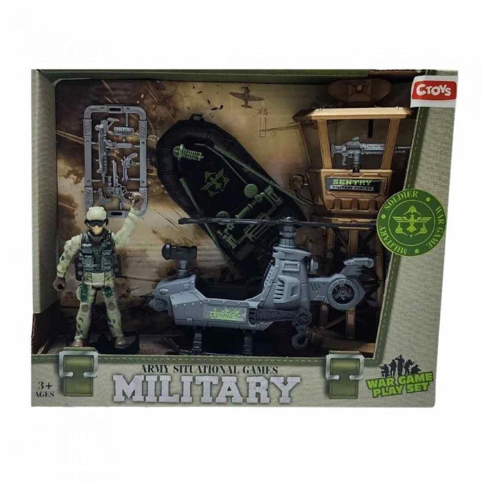 CTOY-F14-1A HELİKOPTERLİ ASKER SETİ