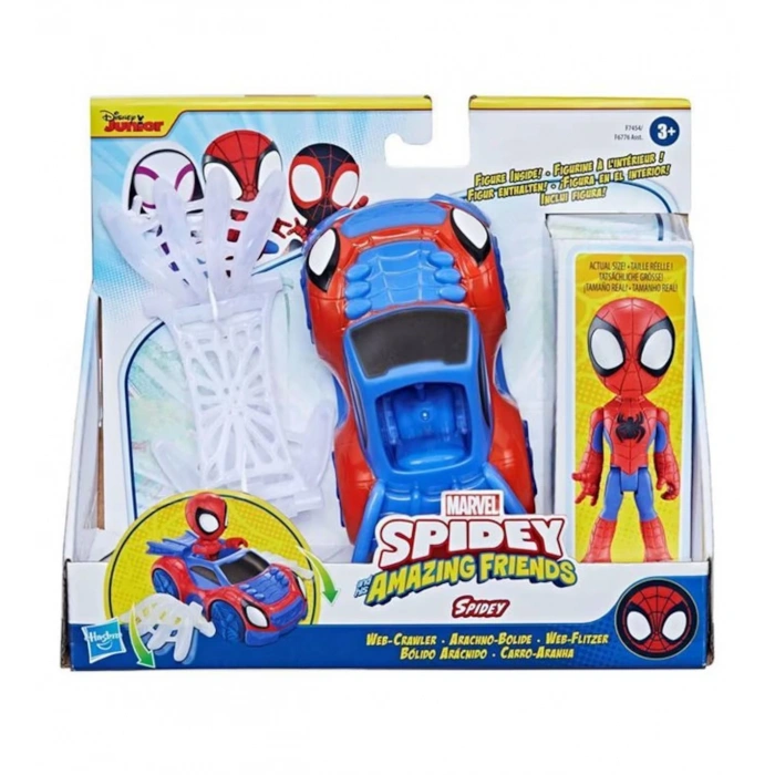 HASBRO F6776 SPIDEY AND HIS AMAZING FRIENDS ARAÇ VE FİGÜR *3