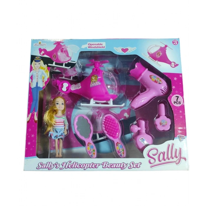 KİNG TOYS ENG-1137  SALLY HELİKOPTER SET