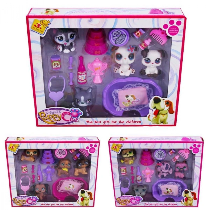 KZL-CL2105ABC KUT YASTIKLI 5Lİ KÖPEK MİNİŞ  *60