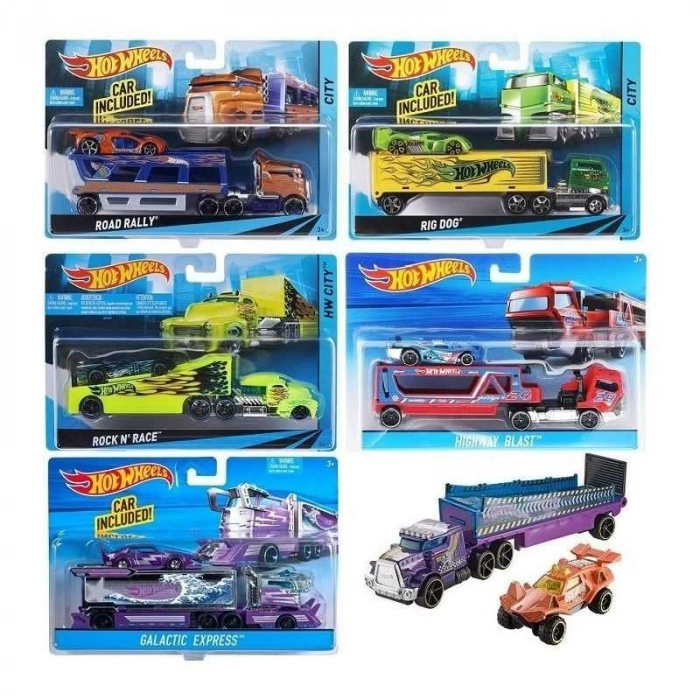 MATTEL BDW51 HOT WHEELS TAŞIYICI TIRLAR*6