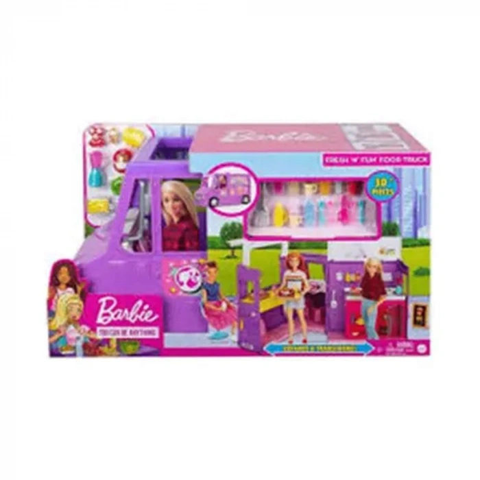 MATTEL GMW07 BARBİENİN YEMEK ARABASI OYUN SETİ*1