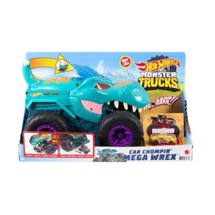 MATTEL GYL13 HOT WHEELS MONSTER TRUCKS ARABA YİYEN MEGA WREX *1