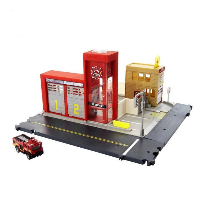 MATTEL HBD74 MATCHBOX AKSIYON FIGURLERI ITFAIYE KURTARMA EKIBI *3