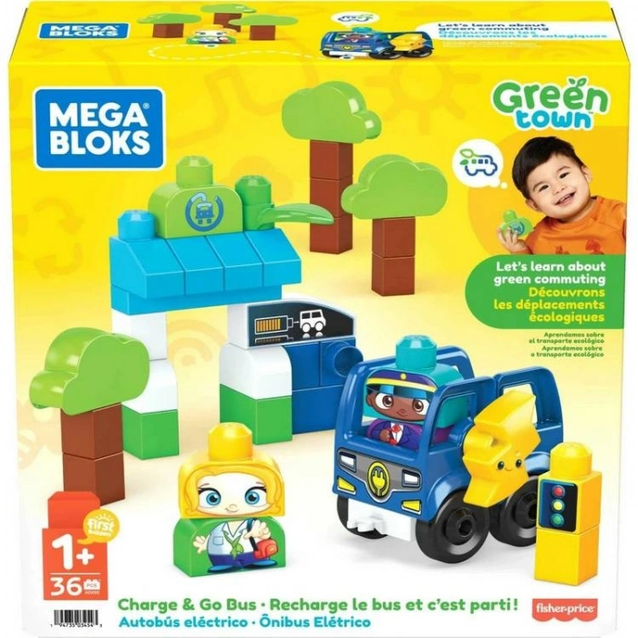 MATTEL HDX90 MEGA BLOKS DOĞA DOSTU OTOBÜS SETİ *1