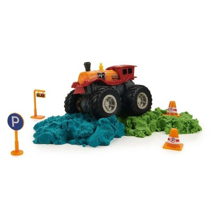 MATTEL HHJ36 HW MONSTER TRUCKS KINETIK KUM OYUN SETI 12