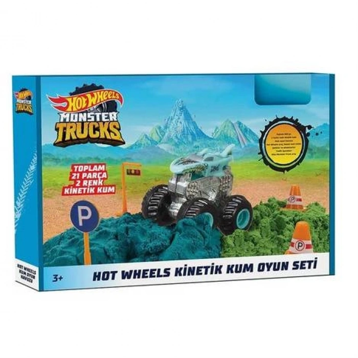 MATTEL HHJ36 HW MONSTER TRUCKS KINETIK KUM OYUN SETI 12