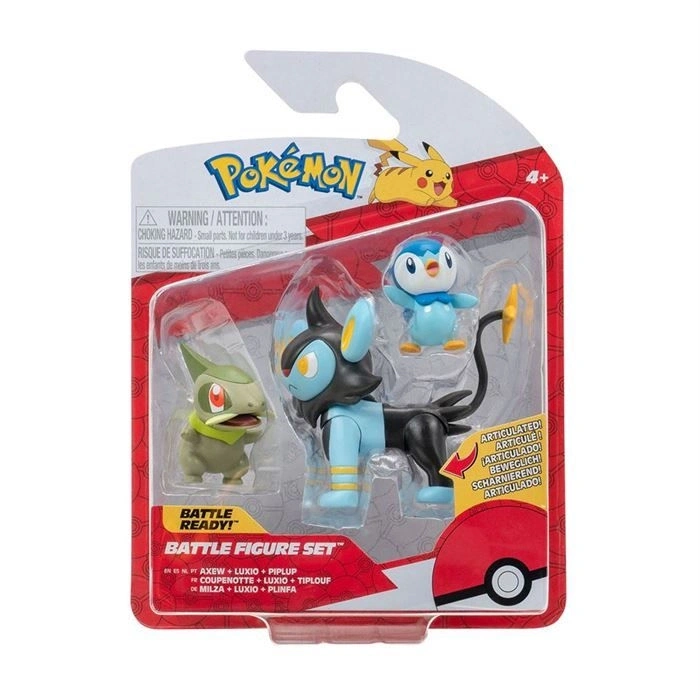 NECO  POK/95155-R  POKEMON BATTLE 3LÜ FİGÜR SETİ SERİ 16 ASORTİ