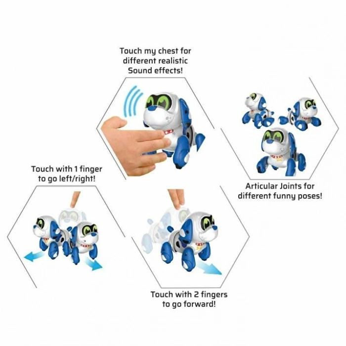 NECO SIL/88567 SİLVERLİT RUFFY ROBOT KÖPEK