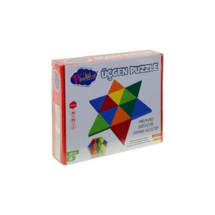 ONYIL ONY-395 KUTUDA 24 PARÇA AHŞAP ÜÇGEN PUZZLE *36