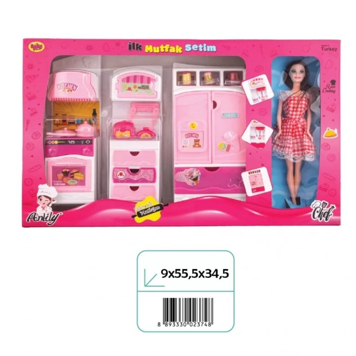 OYDAŞ 02374 İLK MUTFAK SETİM 3LÜ DOLAP BEBEKLİ
