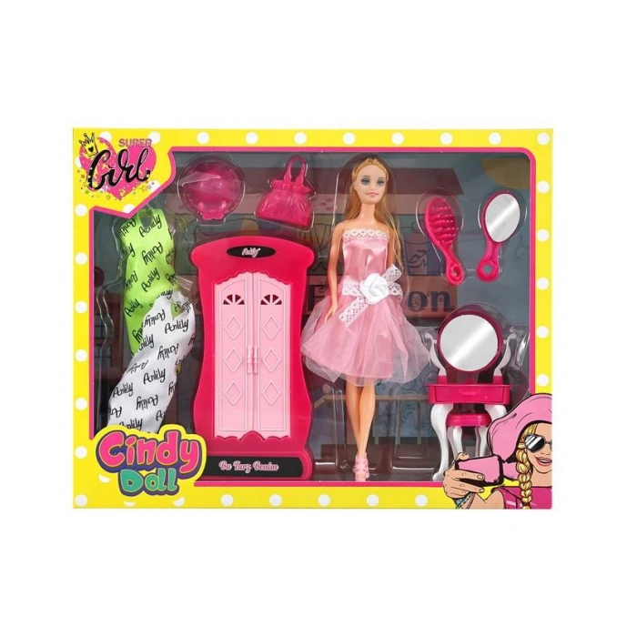 OYDAŞ 02453 CINDY DOLL DOLAPLI MAKYAJ MASALI BEB *12