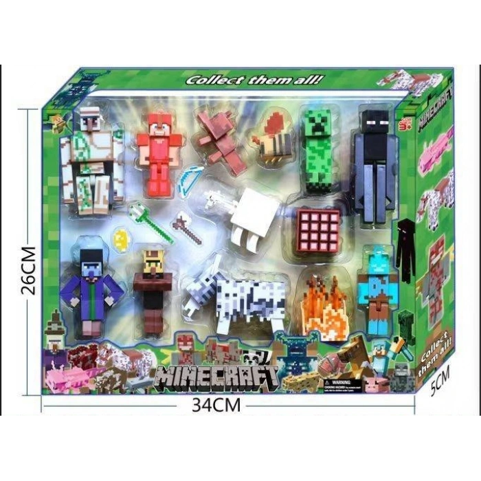 PRESTİJ 68327 KUTULU 12 PARÇALI MINECRAFT SET
