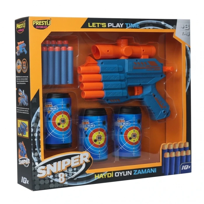 PRESTİJ FAB-5707 KUT-3 HEDEFLİ SNIPER -8  DART ATICI