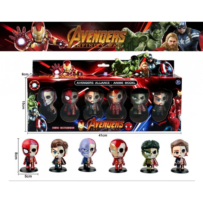 PRESTİJ ZS.222-100 KUTULU 6 LI AVANGERS SET