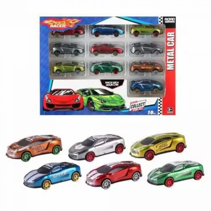 TOYSAN ARABA TOY-30 ONLU METAL VAKUMLU KUTULU*48