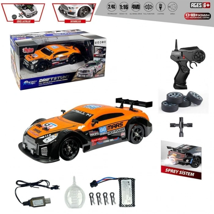 VARDEM HB-SC16A06 UK 2.4G ŞARJ 1:16 4x4 DRİFT ARABA (IŞIK-BUHAR)SKY