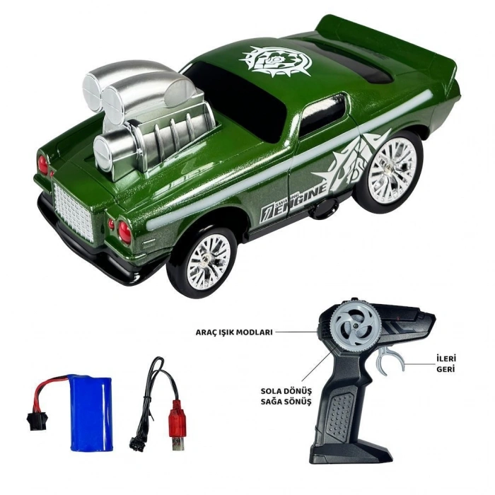 VARDEM SC-333-TJ24161B U/K FULL FONKSİYON ŞARJLI IŞIKLI 2.4G CRAZON (ÇILGIN) RENKLİ DRİFT ARABA