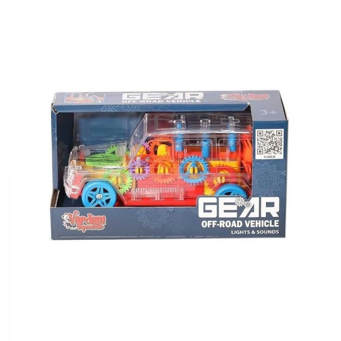 VARDEM WK-C-1A IŞIKLI, MÜZİKLİ PİLLİ ÇARP DÖN ŞEFFAF JEEP