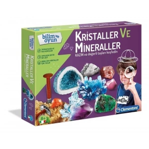 CLEMENTONİ CLE-64964 BİLİM VE OYUN KRİSTAL LER VE MİNERALLER