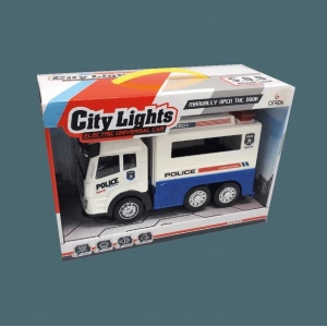 CTOY 89-302A IŞIKLI SESLİ VE PİLLİ POLİS KAMYON*36