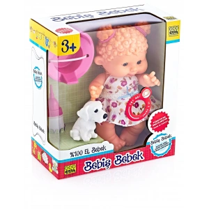 ERPA BEBİŞ BEBEK 26 CM ALTINI ISLATANTÜRKÇE KONUŞAN MİNİK ARKADAŞI İLE BİRLİKTE(%100 ET BEBEK)