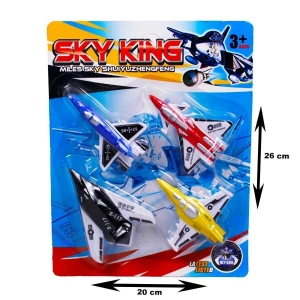 KZL-Y0011-1 KARTELA 4LÜ UÇAKLAR