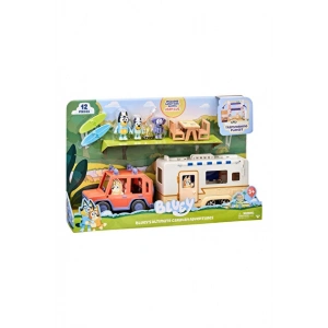 NECO BLUEY / 13096 BLUEY KARAVAN MACERALARI VE 3 FİGÜRLÜ BÜYÜK OYUN SETİ