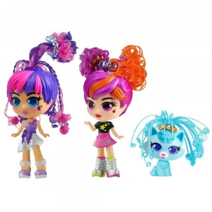 NECO SIL/82080 SİLVERLİT CURLİ GİRLS BEBEK VE HAYVAN 3LÜ SET
