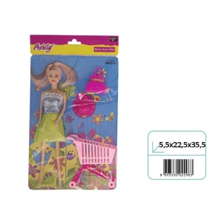 OYDAŞ 02298 ANLILY POSETTE MARKET ARABALI BEBEK*72