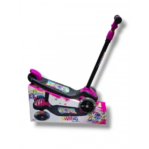 SWİNG SCOOTER PEMBE IŞIKLI (KUTULU) SWSC5-I