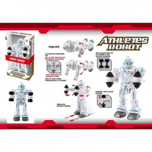 VARDEM DF-6026 IŞIKLI VE MÜZİKLİ HAREKETLİ ATLETİK SPORCU PİLLİ ROBOT