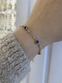 Çelik Minimal Nazar Boncuk Bileklik