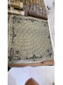 Su Yeşili Etnik Desen 70x70 Pamuklu Fular