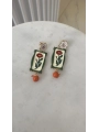 Özel Seri Reçine Çiçek Küpe