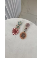 Özel Seri Sallantılı Reçine Charm Küpe